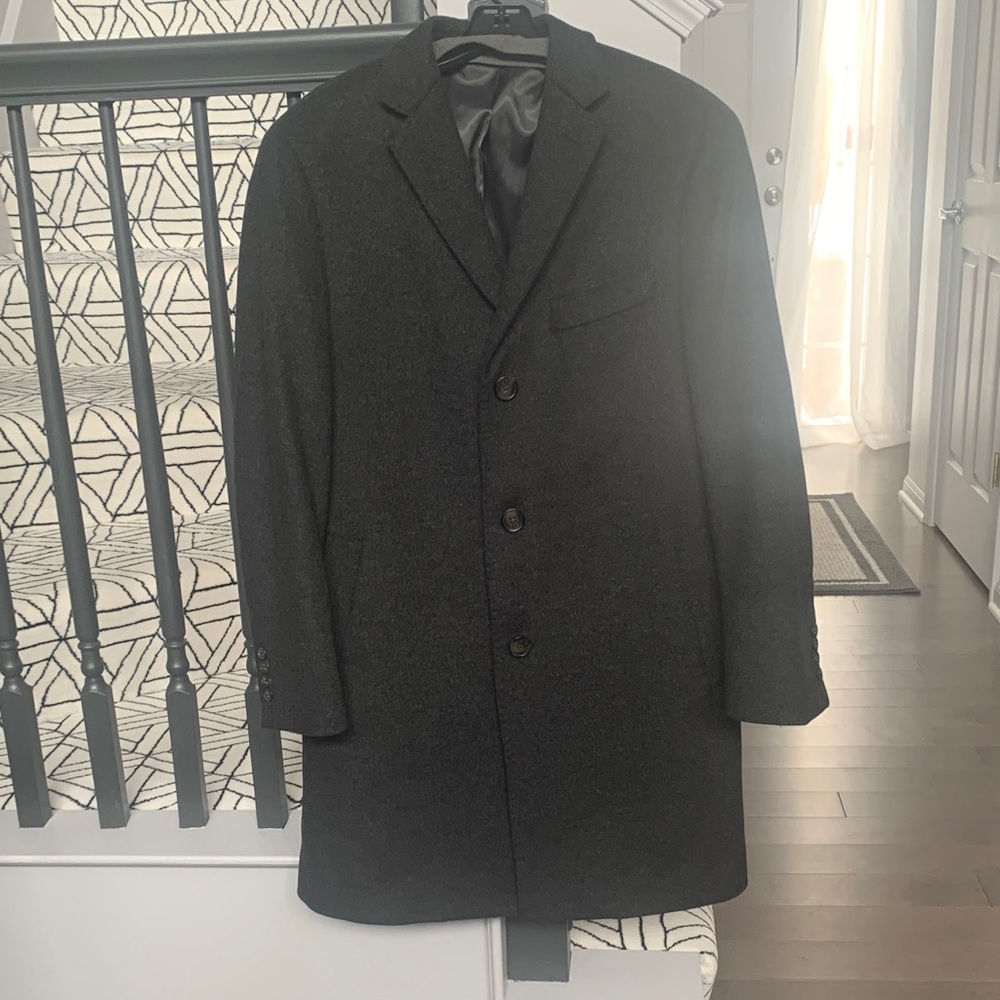 Men’s Classic Charcoal Trench Coat for Men
